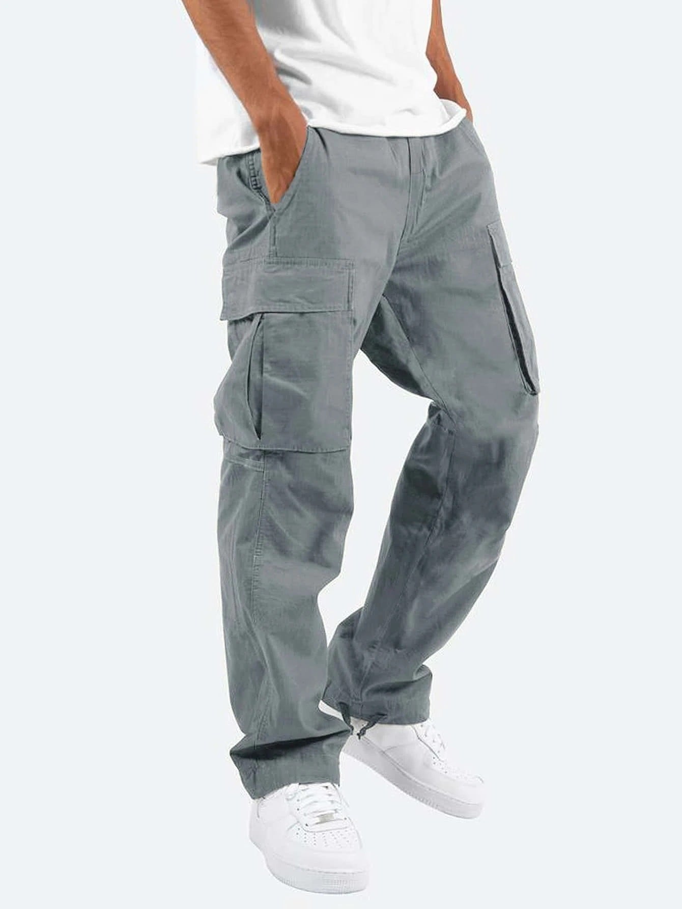 Men's Drawstring Wide Pants
