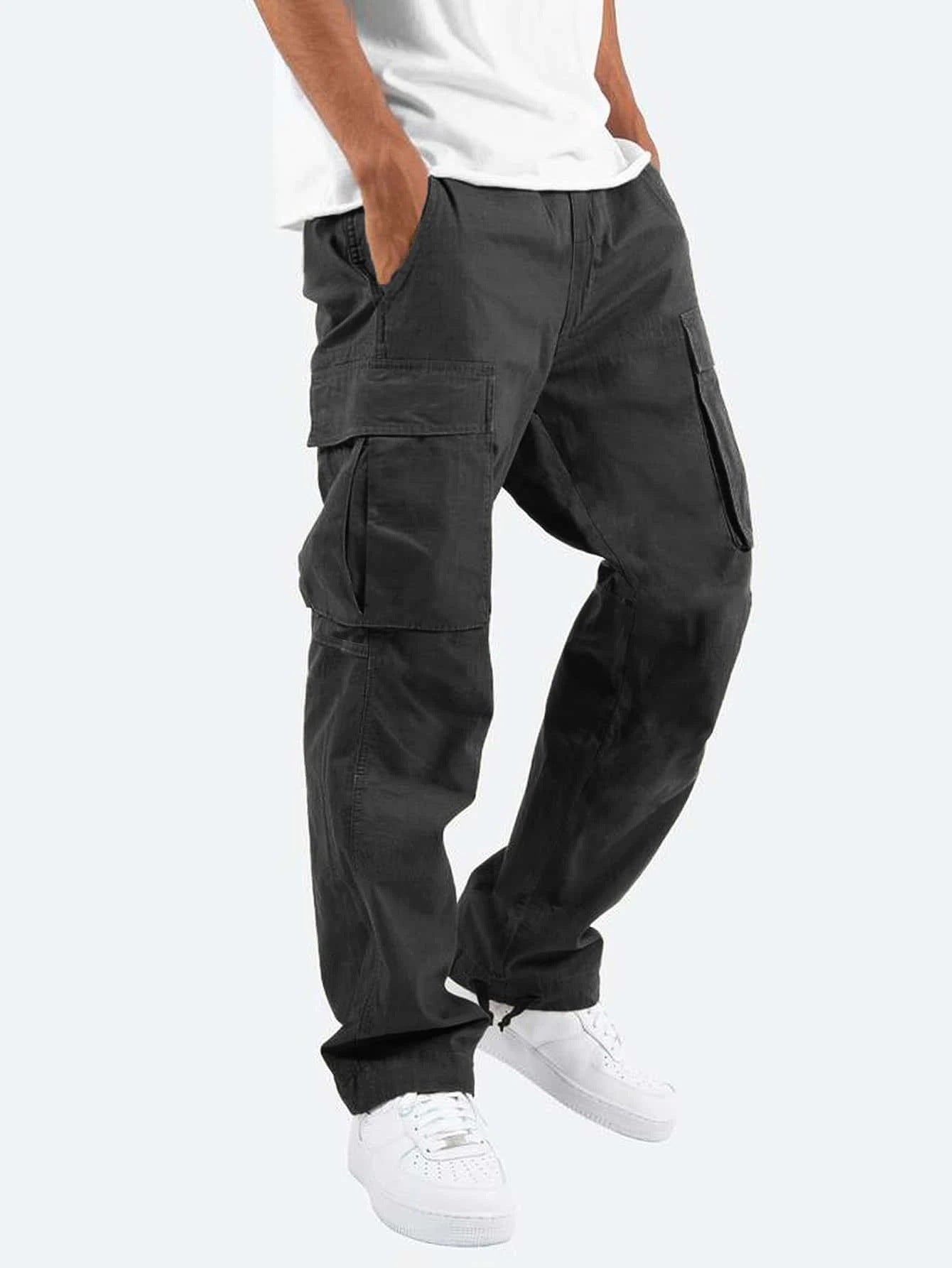 Men's Drawstring Wide Pants