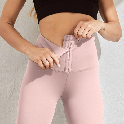 Waist Double Breasted High Waisted Elastic Pants