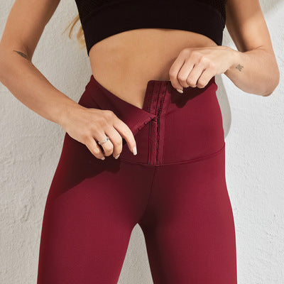 Waist Double Breasted High Waisted Elastic Pants