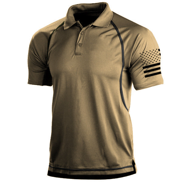 Loose Lapel Polo T-shirt