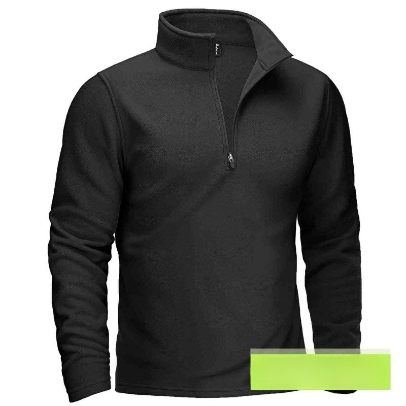 Zipper Stand-Collar Sweater