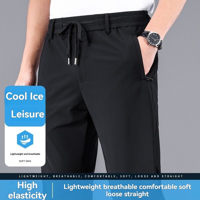 Elastic Waist Business Trousers