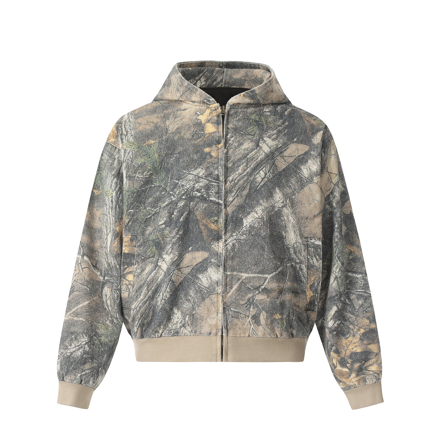 Camouflage Hooded Jacket Coat