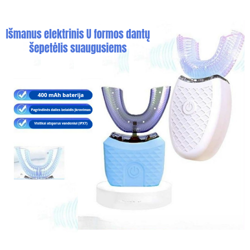 U formos elektrinis dantų šepetėlis