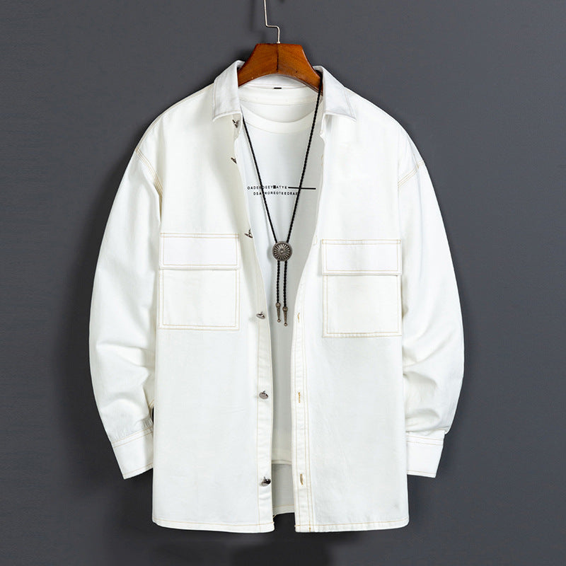 Men's New Fashion Cotton Long-Seleeved Shirt