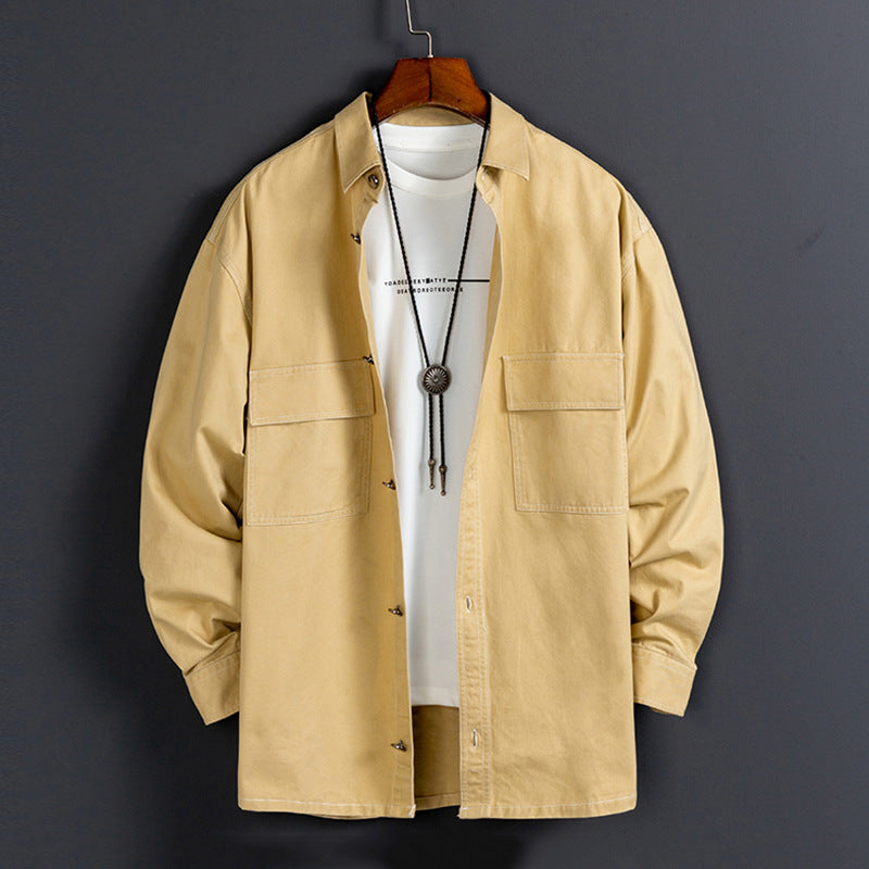 Men's New Fashion Cotton Long-Seleeved Shirt