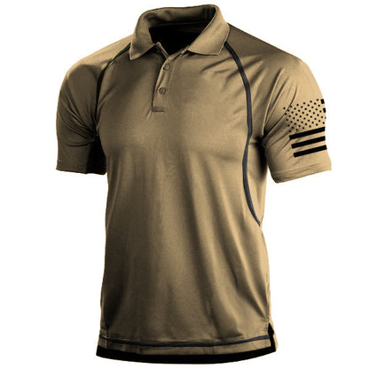 Loose Lapel Polo T-shirt