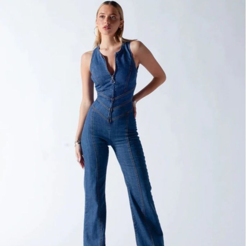 Women's Denim Jumpsuit