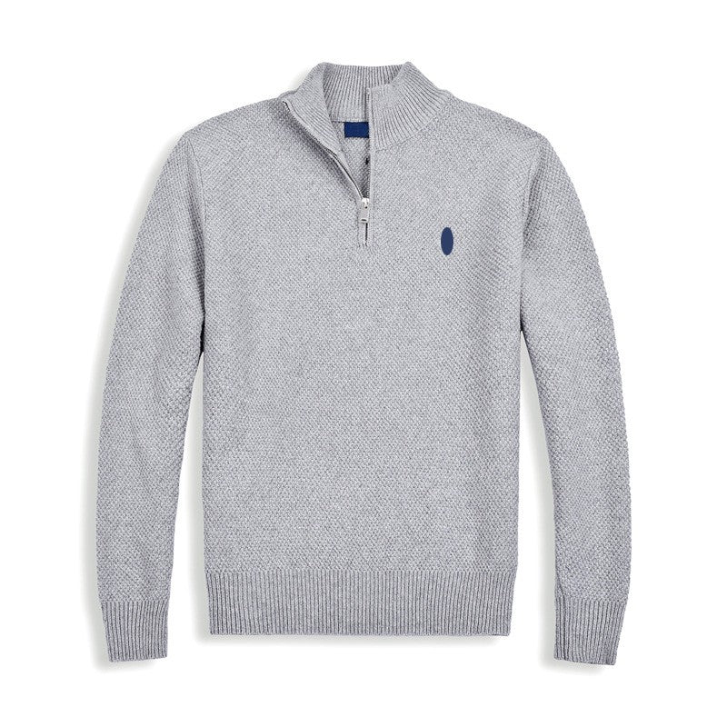 Stand Collar Knitted Sweater