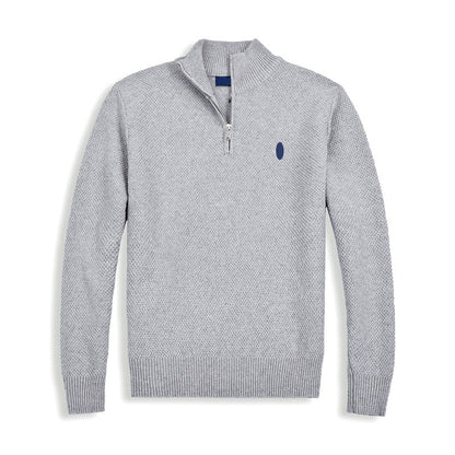 Stand Collar Knitted Sweater