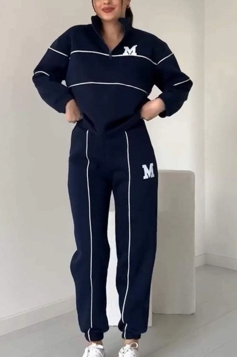 Zipper Leisure Sports Suit
