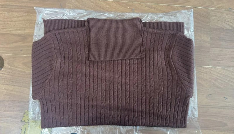 Twist Turtleneck Sweater