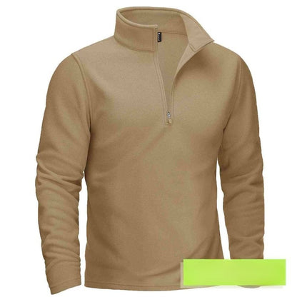 Zipper Stand-Collar Sweater