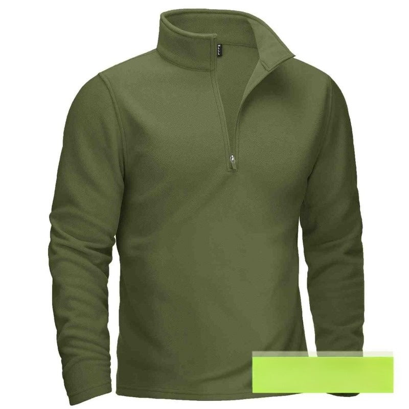 Zipper Stand-Collar Sweater