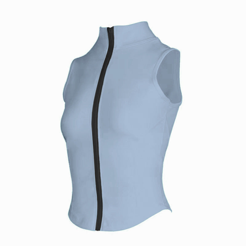 Sleeveless Zipper Sport Vest