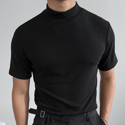 Men's Semi-high Collar Base Shirt