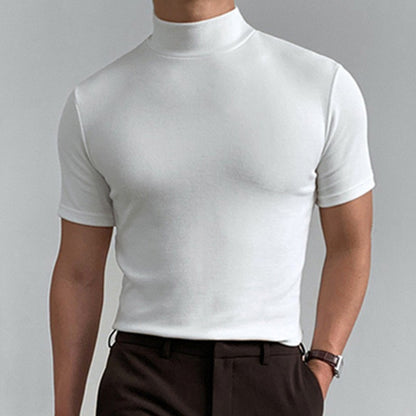 Men's Semi-high Collar Base Shirt