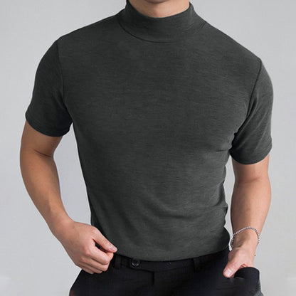 Men's Semi-high Collar Base Shirt