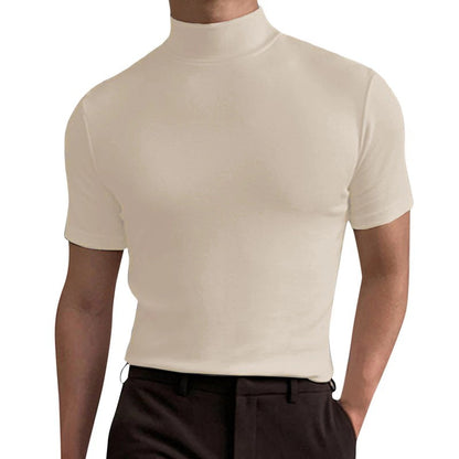Men's Semi-high Collar Base Shirt