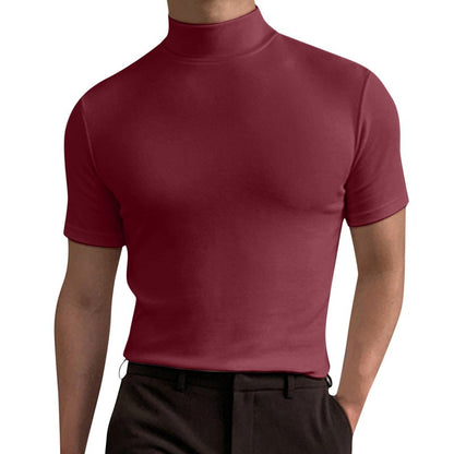 Men's Semi-high Collar Base Shirt