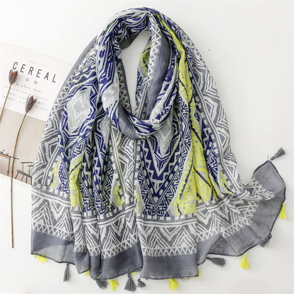 Vintažinis šilkinis skiautinis šalikas