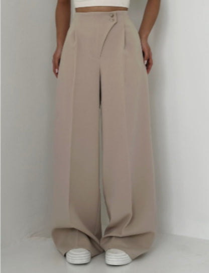 Slim-Fit Straight Trousers