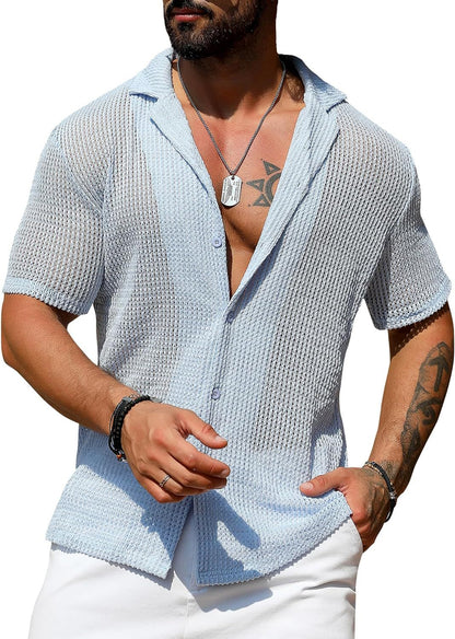 Cardigan Solid Color Short Sleeve