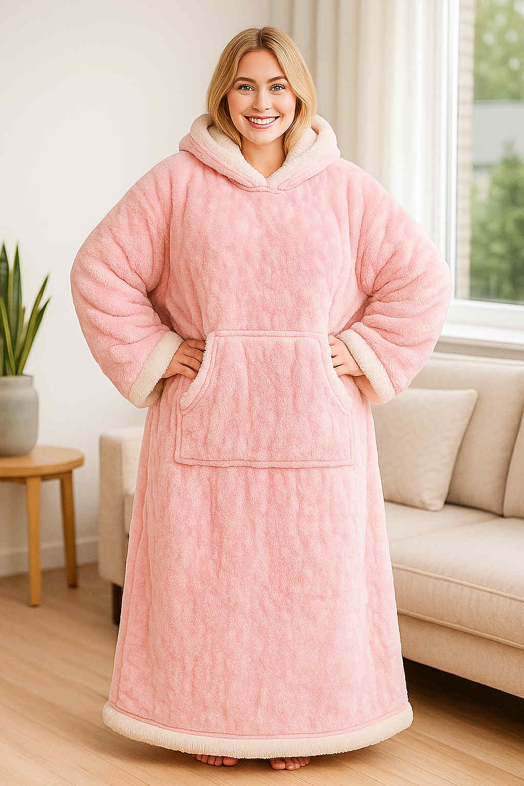 Debesėlis – švelnus TV pledukas su kailiuku