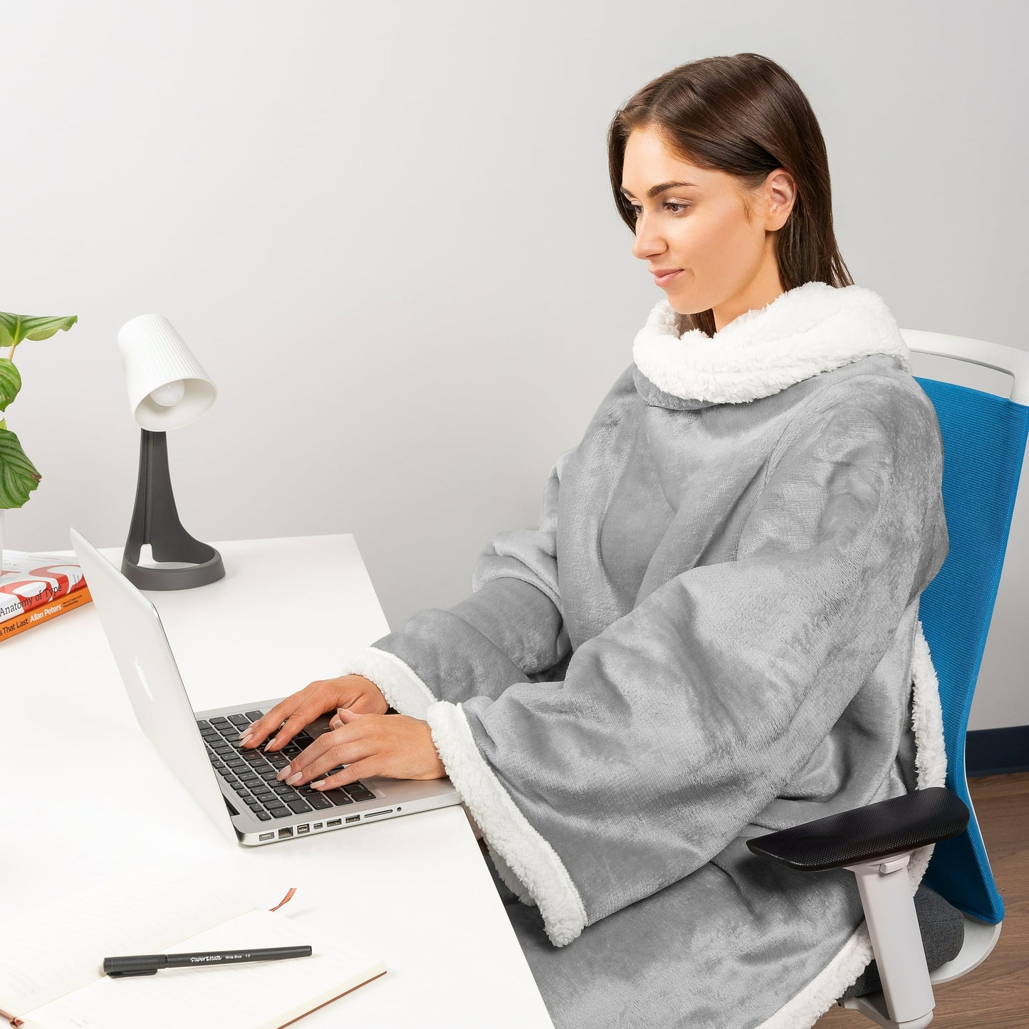 Debesėlis – švelnus TV pledukas su kailiuku