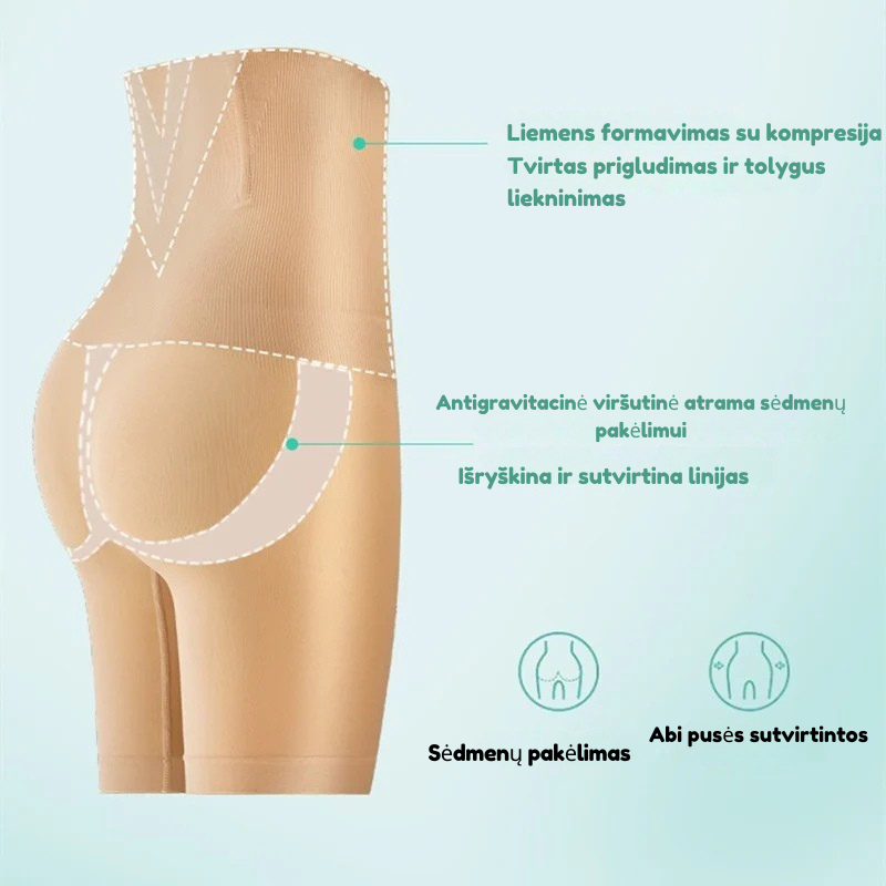 Ledo šilko Aptemptos Kelnės Aukštu juosmeniu