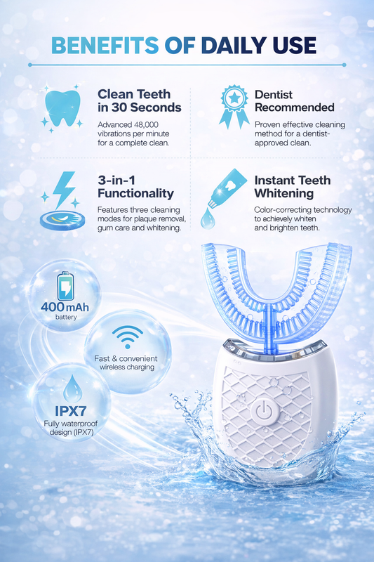 U formos elektrinis dantų šepetėlis