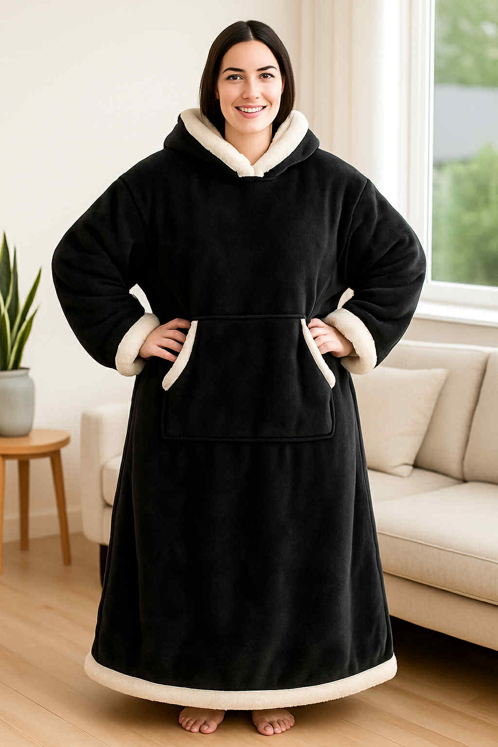 Debesėlis – švelnus TV pledukas su kailiuku